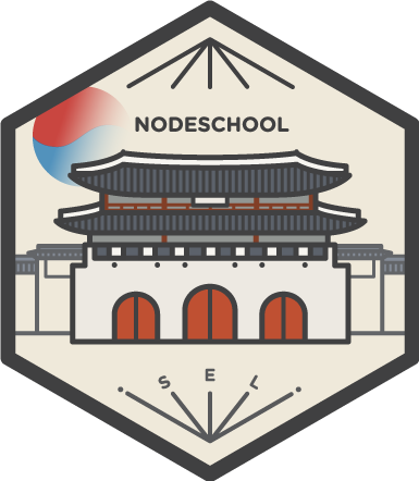 Official logo NodeSchool Seoul