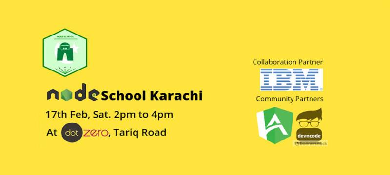 NodeSchool Karachi - The Chapter Begins
